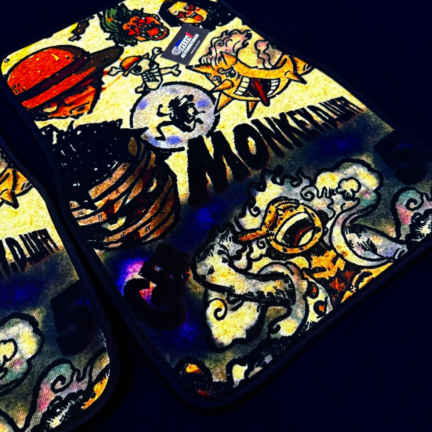 One Piece Gear 5 Luffy Car Mats | Universal