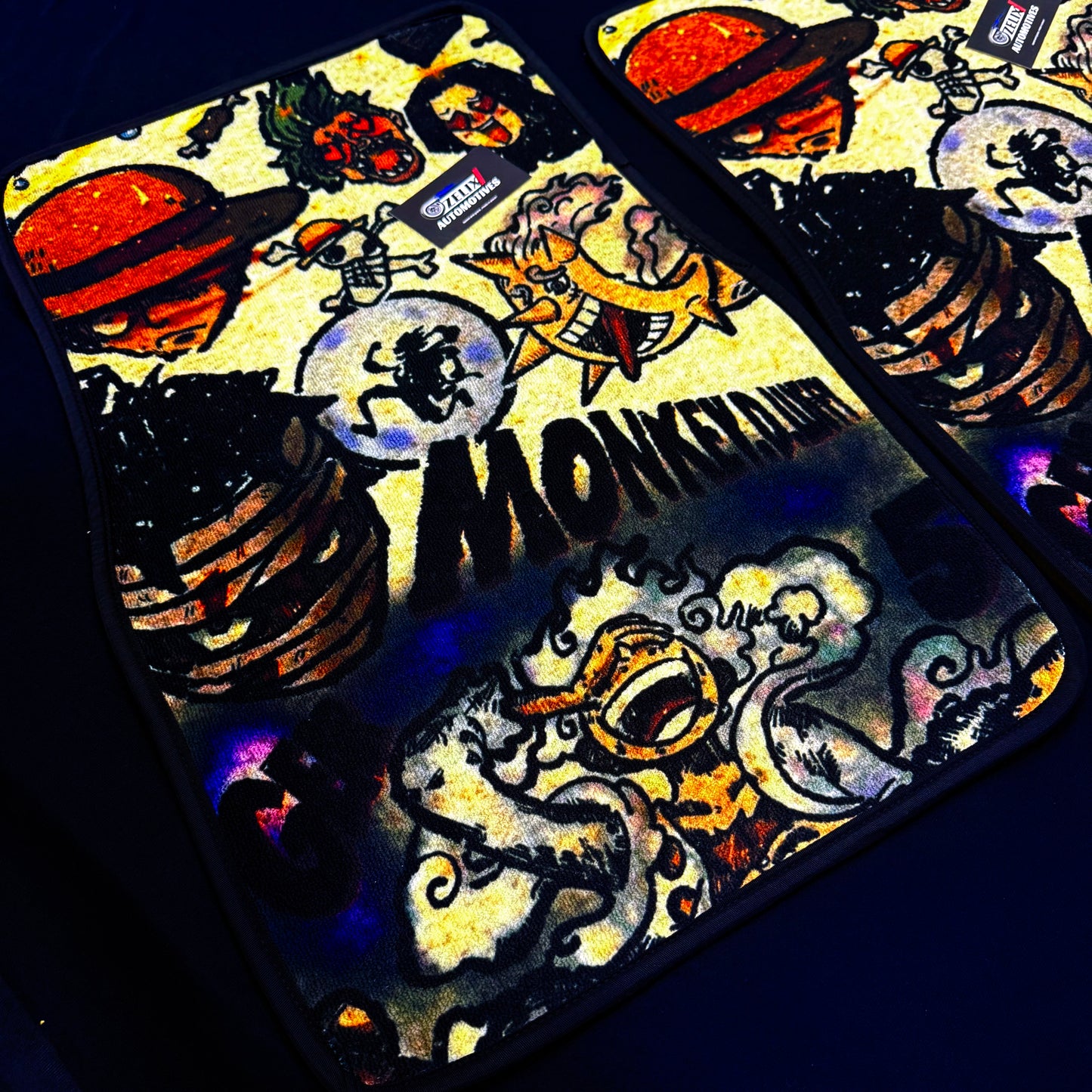 One Piece Gear 5 Luffy Car Mats | Universal