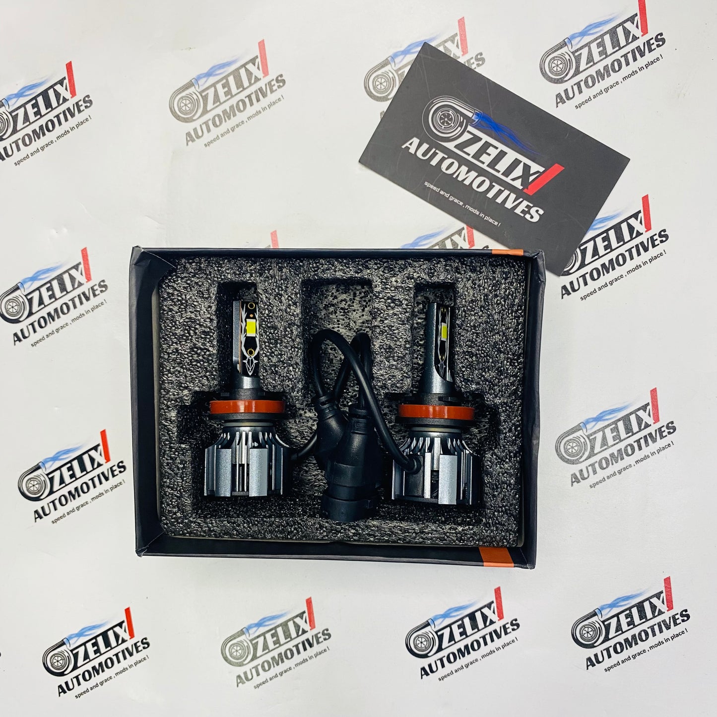 Maxvision M6 LED Headlight product box and LED bulb set