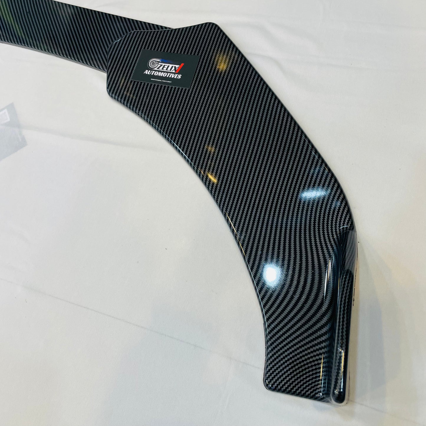 Universal Front Splitter Kit Set Of-3 | Carbon Fiber Look | Premium ABS