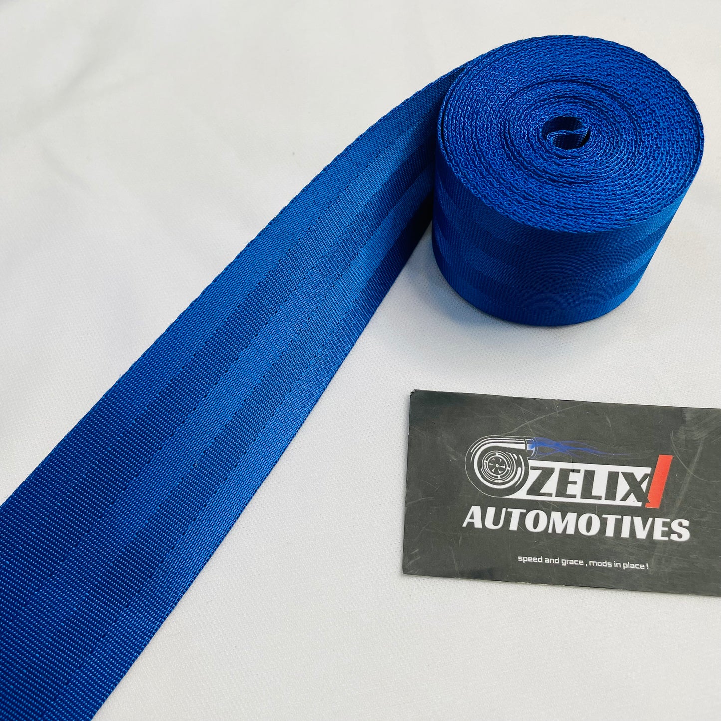 seat belt strap in Blue