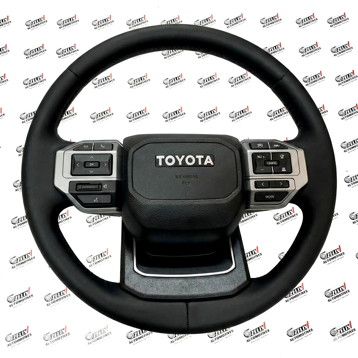 Toyota Land Cruiser LC-250 Piano Steering Wheel | Premium Matte Black Finish