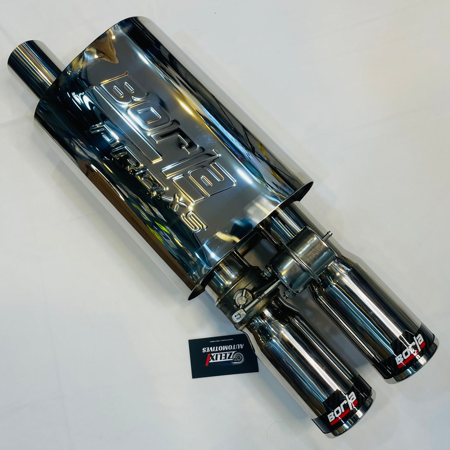Borla Valvetronic exhaust with dual carbon tips