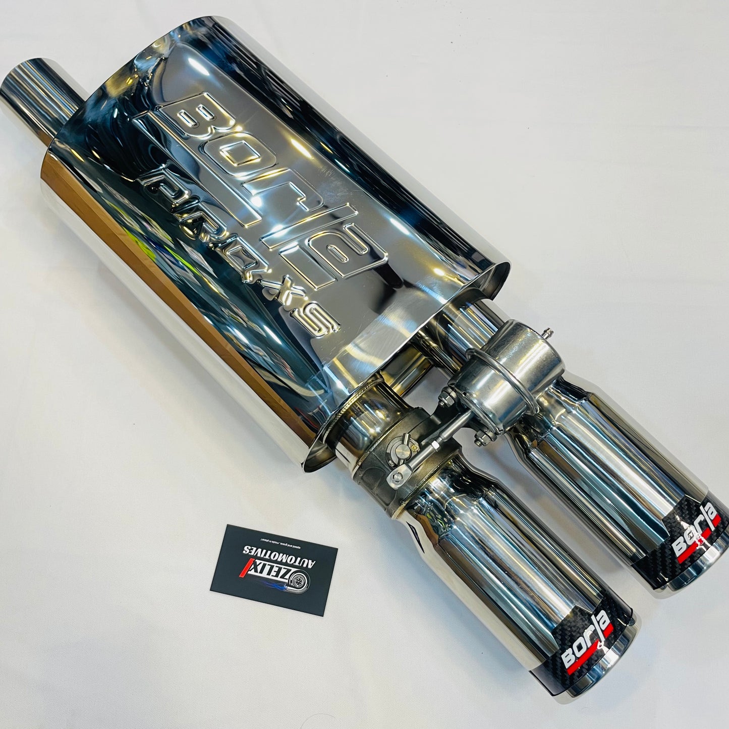 Borla dual-tip Valvetronic exhaust installed on car