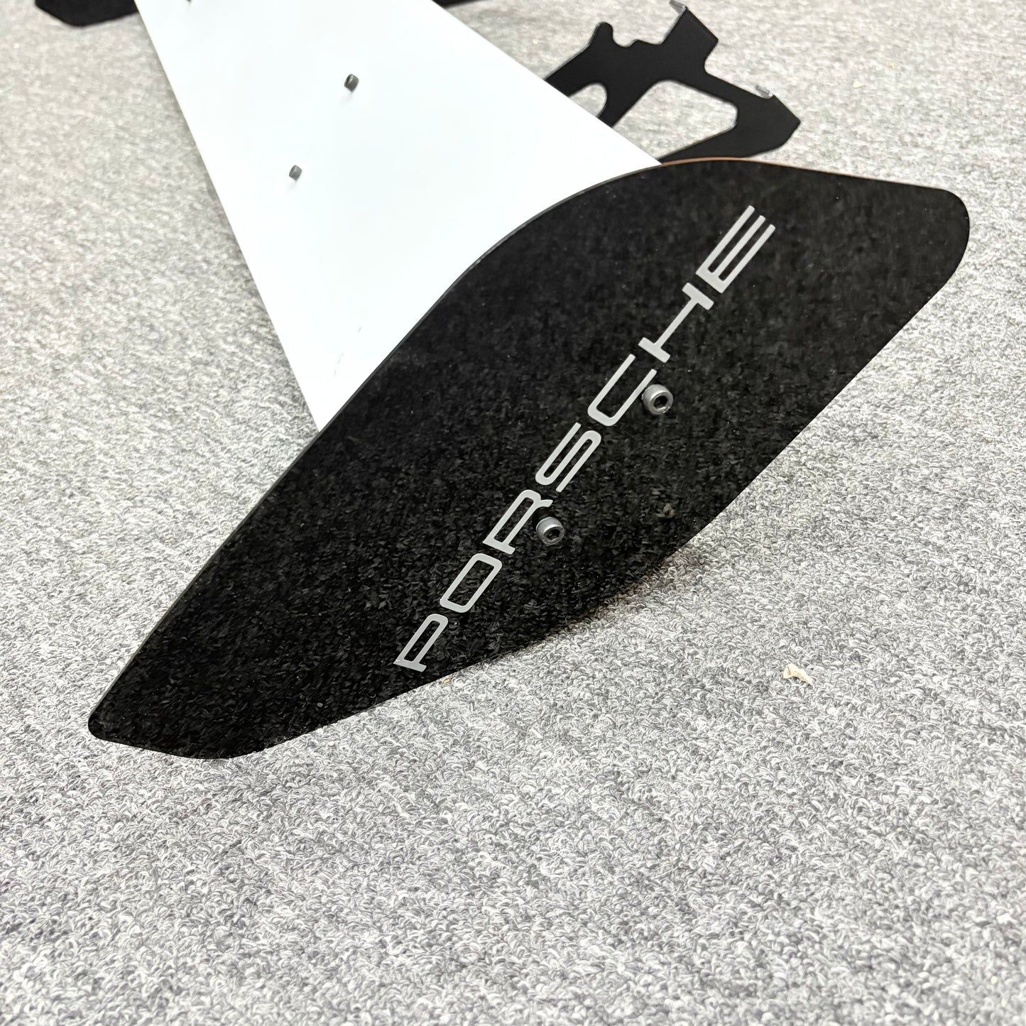 Porsche Spoiler Shelf | Premium White Sports Wing