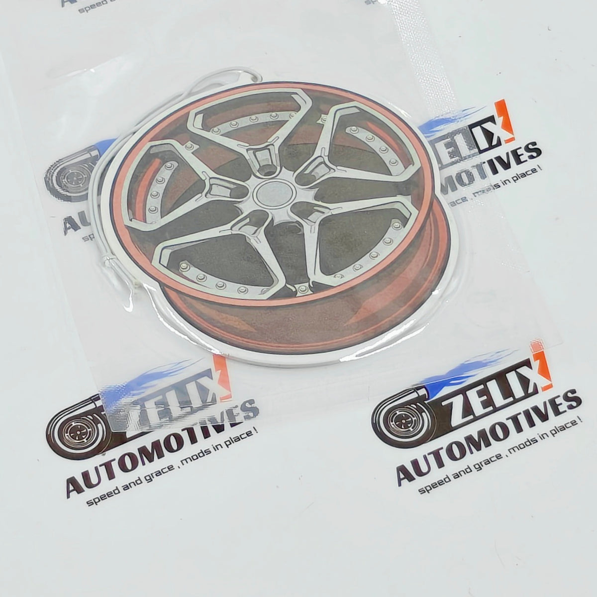 Car Mirror Hanging Perfumes Alloy Wheel Design Collection