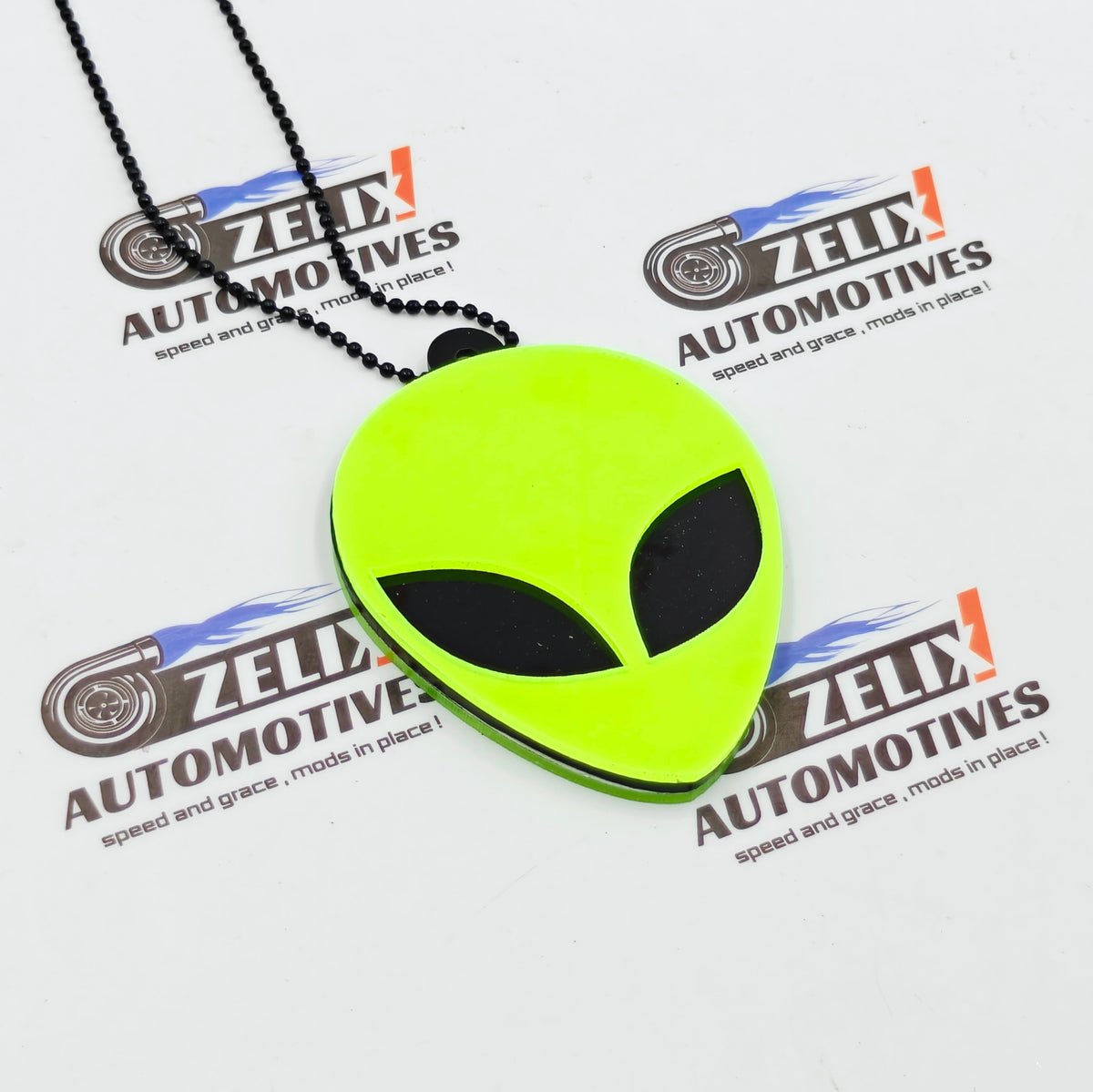 Neon Fluorescent Mirror Hanging | Car Enthusiast Collection
