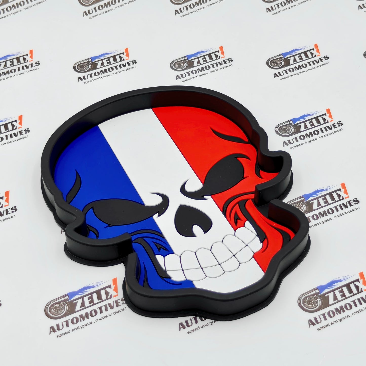 Skull Non-Slip Car Dashboard Mat | Multiple Flag Designs