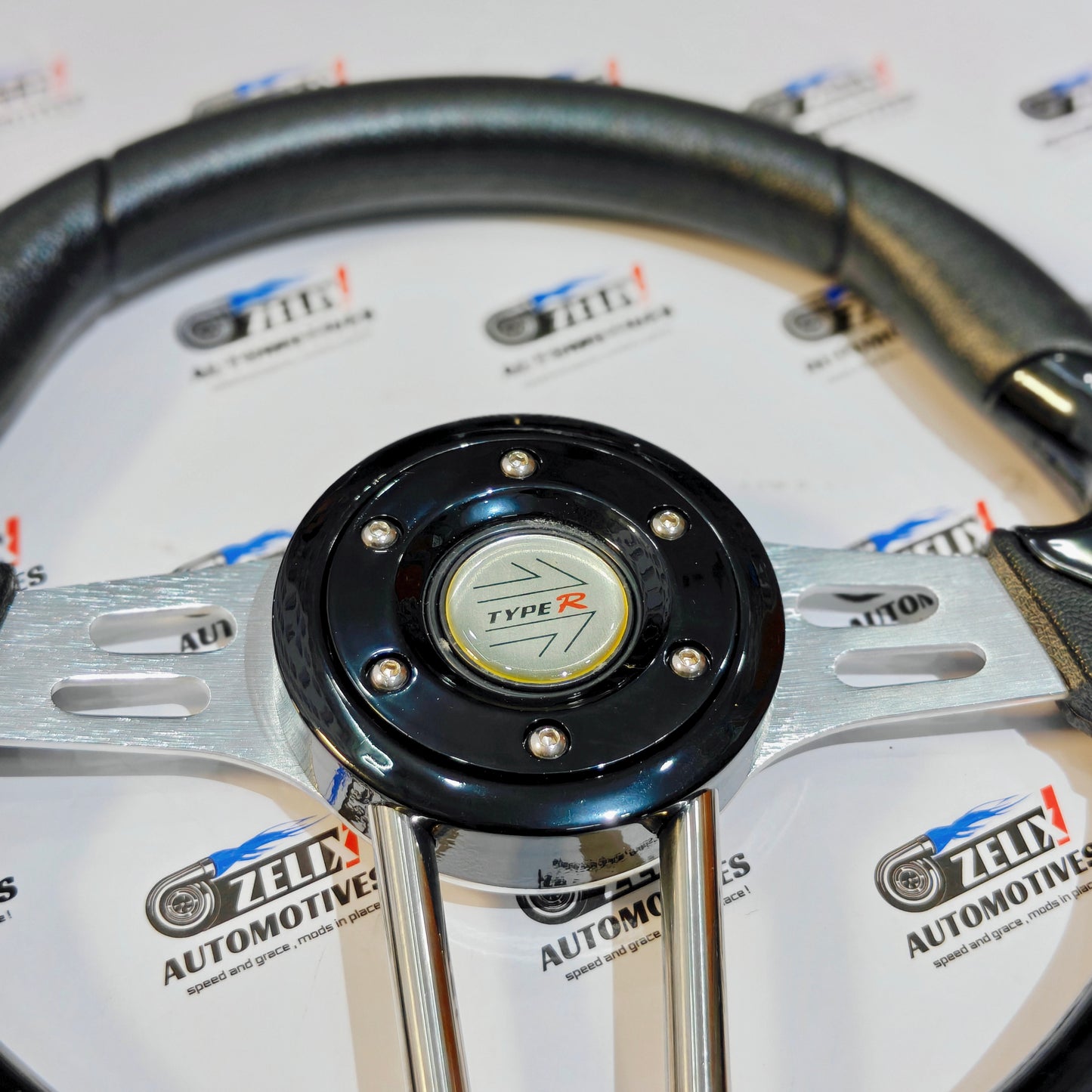TYPE-R 13-Inch Steering Wheel | Universal Racing-Style Performance Wheel