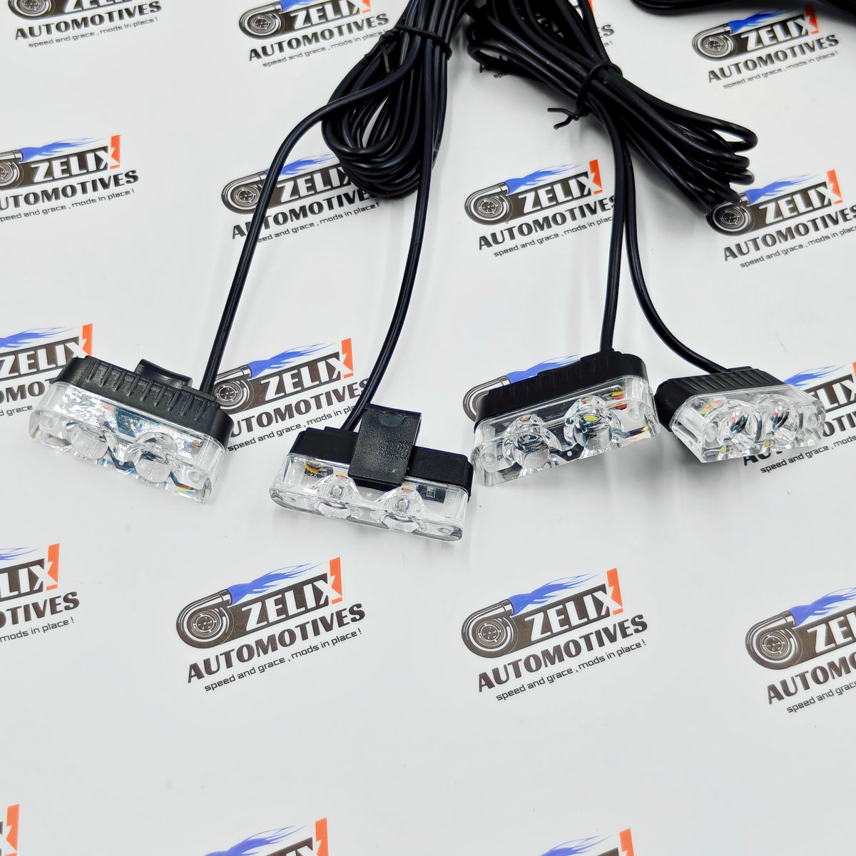 Front Grille Flasher Light Set of 8 with Remote Control | Universal Fit
