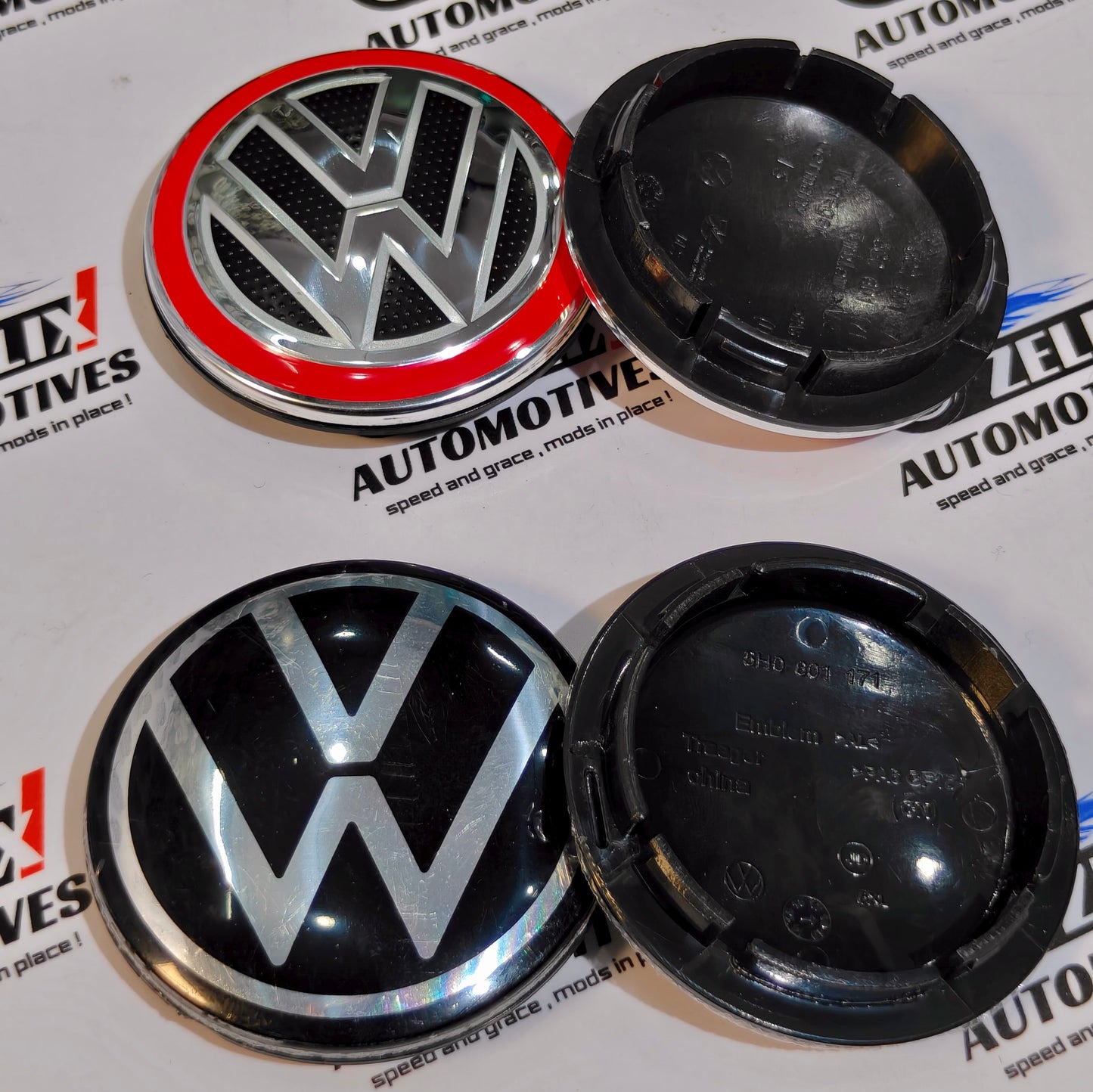 VW Wheel Center Caps Outer Diameter (65mm) | Fits For Polo,Vento,Jetta,Passat,Tiguan