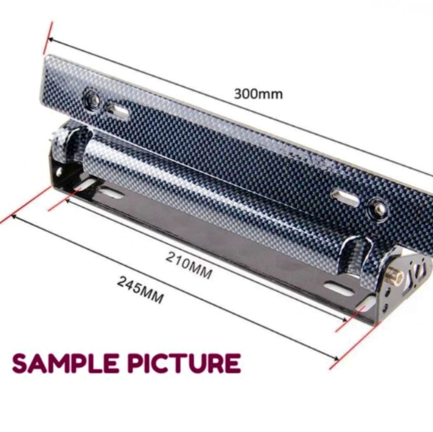 Universal Adjustable Number Plate Holder | High Quality in Colour Options