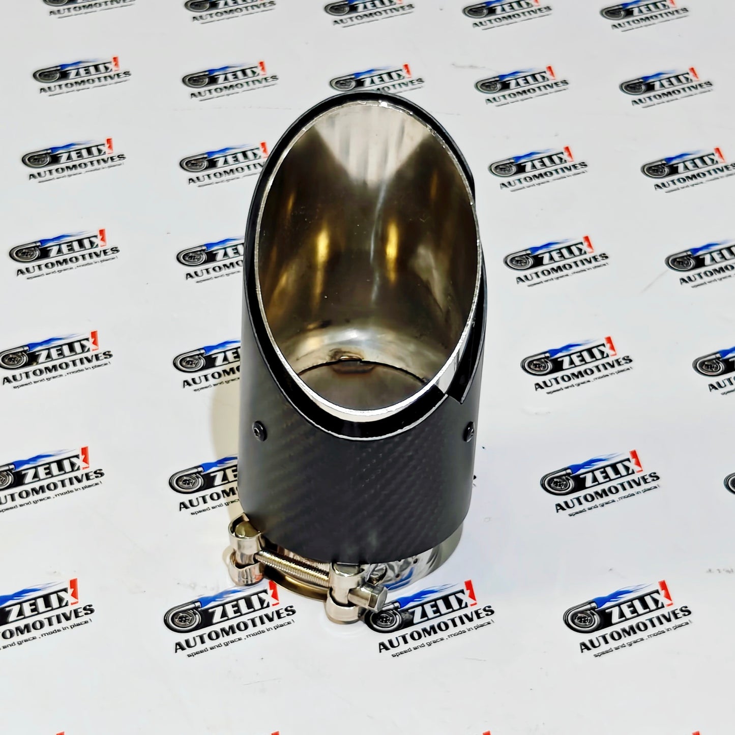 Akrapovic Exhaust Tip | Matte Carbon Slant-Cut Single Tip