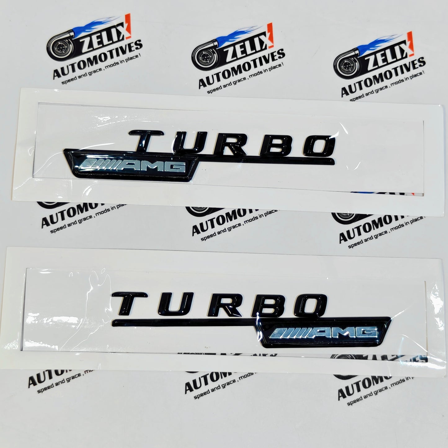 Mercedes AMG Turbo Fender Emblems | Set of 2