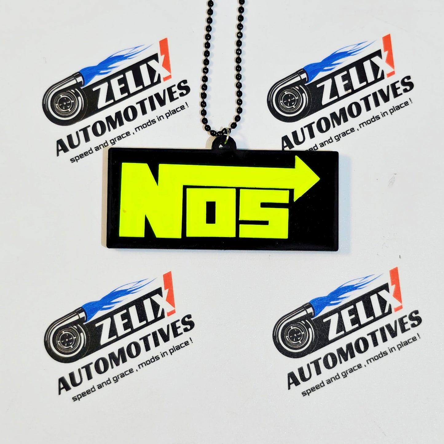 Fluorescent Neon Car Mirror Hanging | Multiple Designs