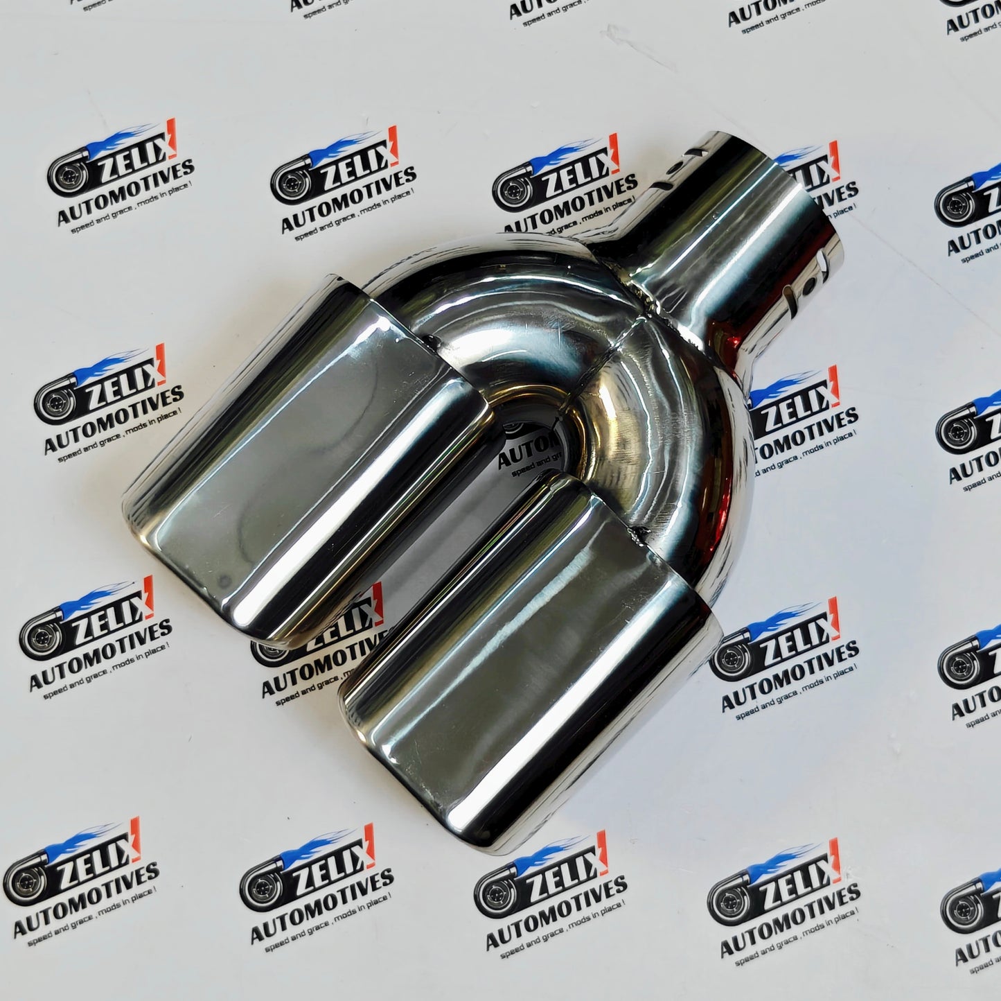 HKS-Style Dual Exhaust Tips | Square Shape