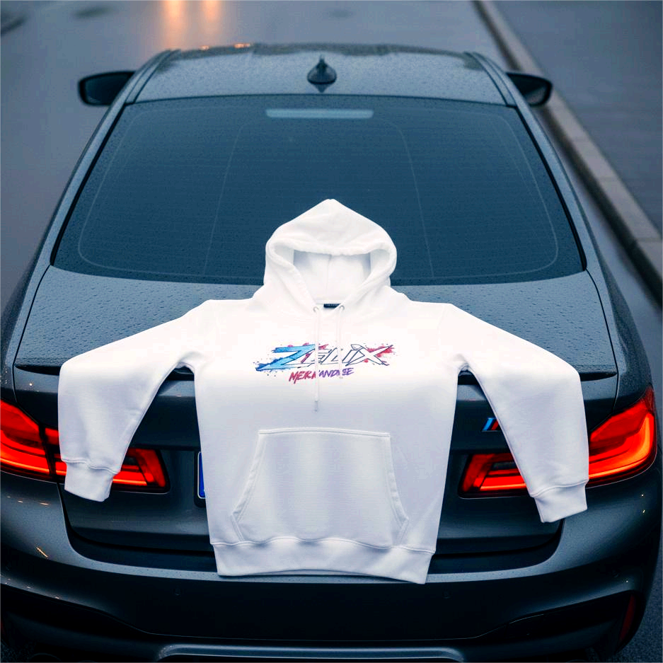 F1 Inspired Zelix Hoodie | Pure White Motorsport Edition