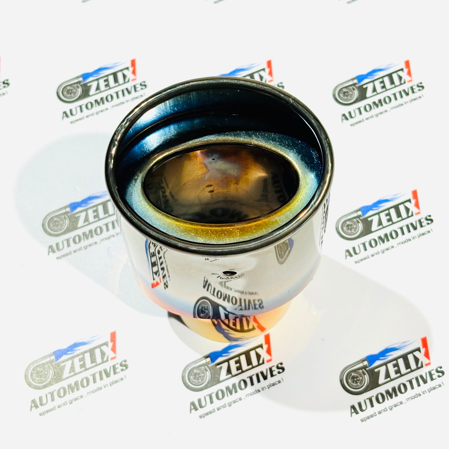 HKS  Single Exhaust Tip |  Enhances Sporty  Look Universal Fit Colours Options (Burnt,Neo-Crome,Rainbow)