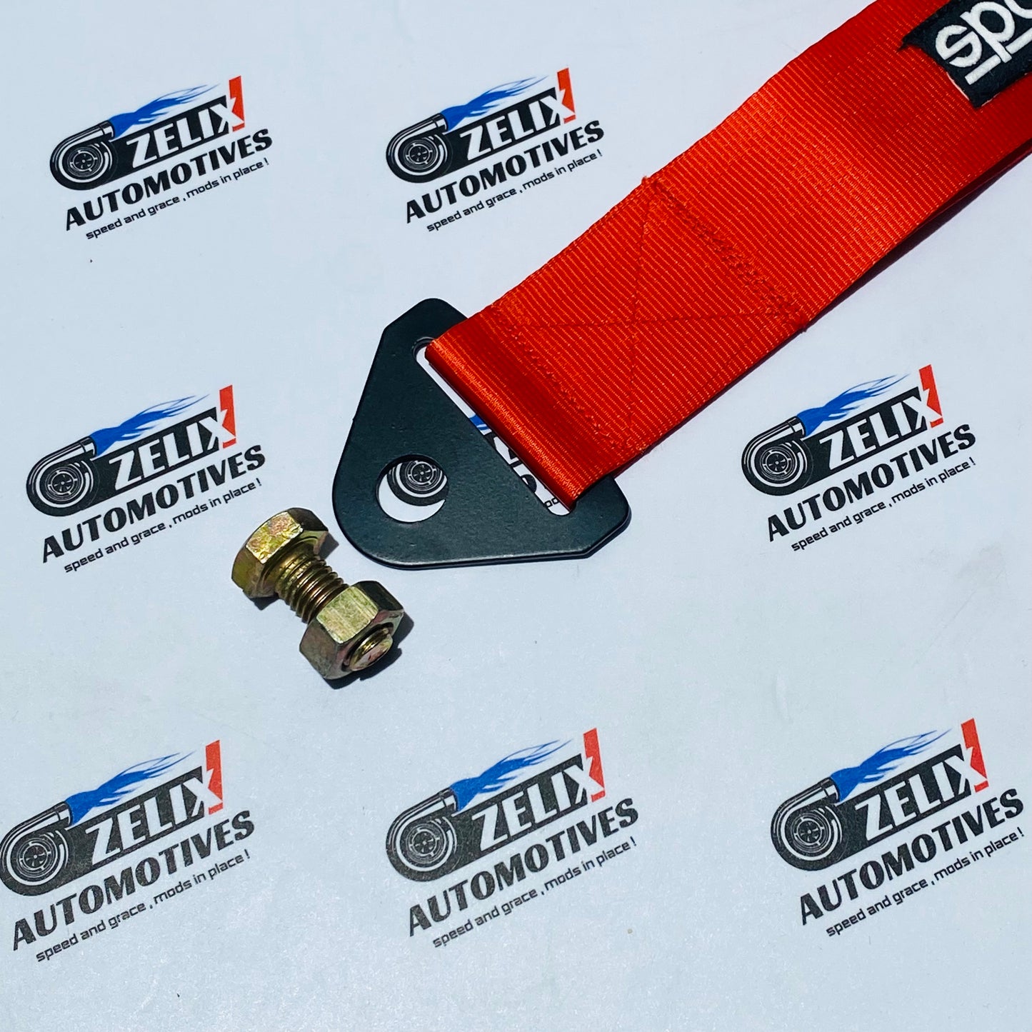 Sparco  Front and Rear Tow Strap | Heavy-Duty Towing Hook Kit Multiple Colour Options