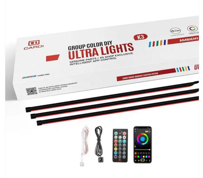 CARDI K3 Active Ultra Ambient RGB LED Interior Lights - 18 Pieces