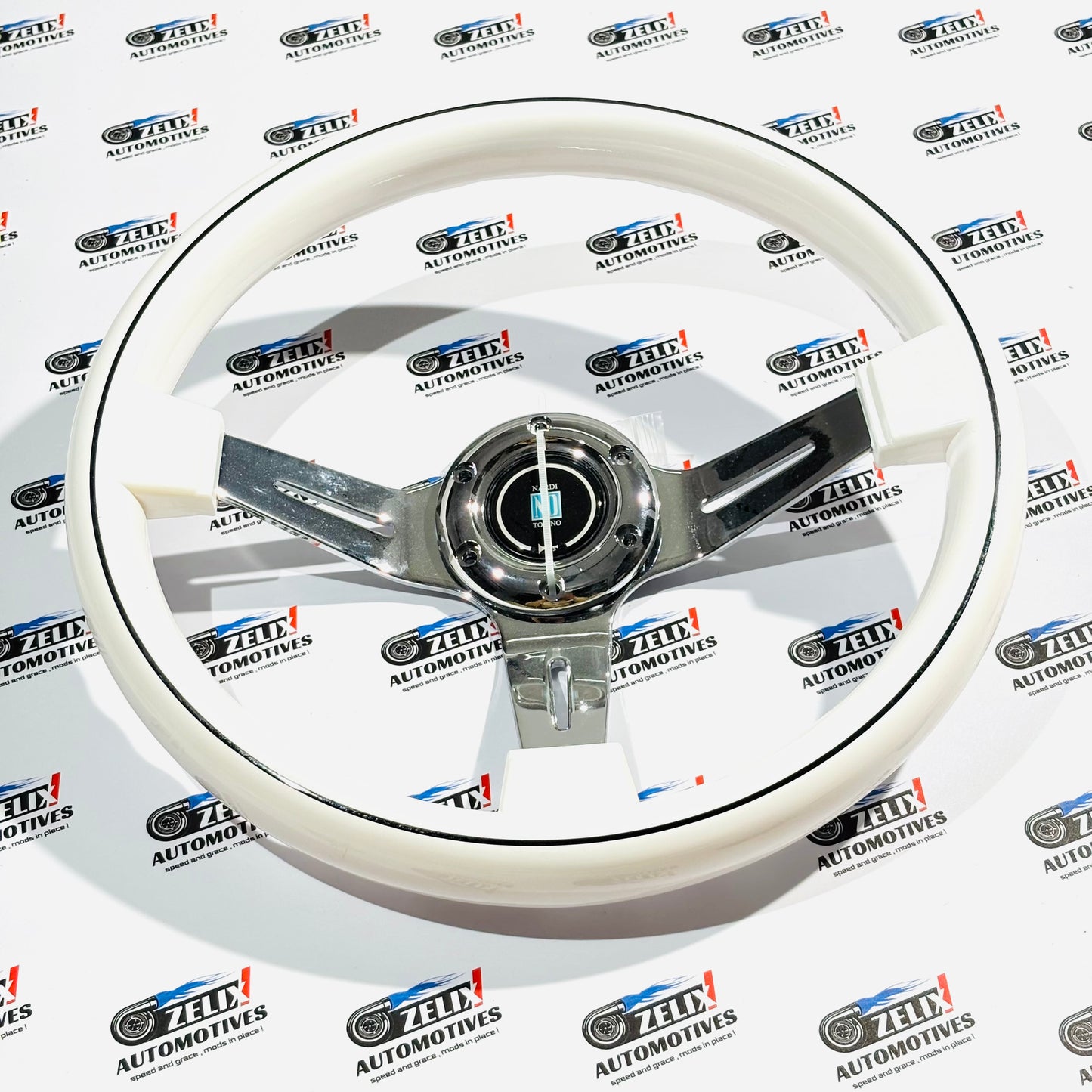 Nardi Snowline Edition JDM-Style Steering Wheel | Pure White Finish