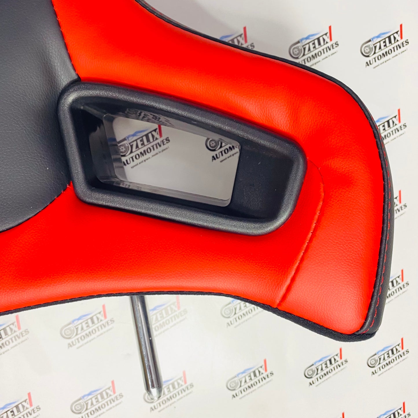 Racing-Style Car Seat Headrest Pillow – Universal Adjustable & Detachable