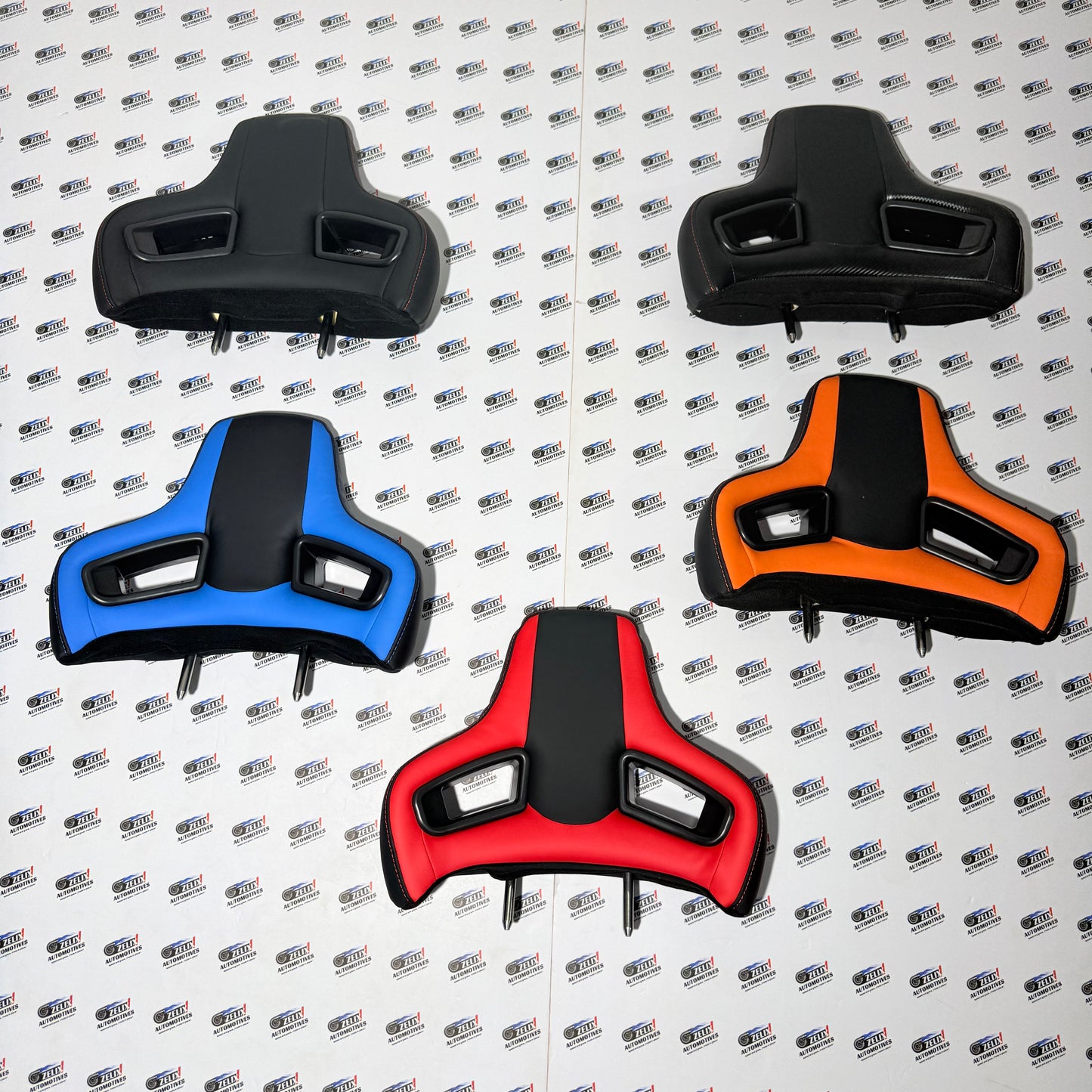 Racing-Style Car Seat Headrest | Universal Adjustable & Detachable Multiple Colour options