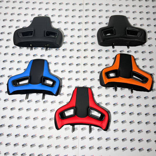 Racing-Style Car Seat Headrest | Universal Adjustable & Detachable Multiple Colour options