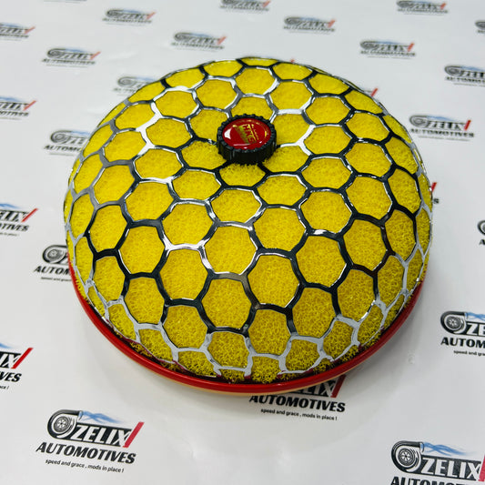 Mushroom Air Filter Yellow | Universal Aftermarket Air Intake Filter