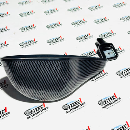 Interior Rear View Mirror | Premium Carbon Fiber Finish  Universal Fit