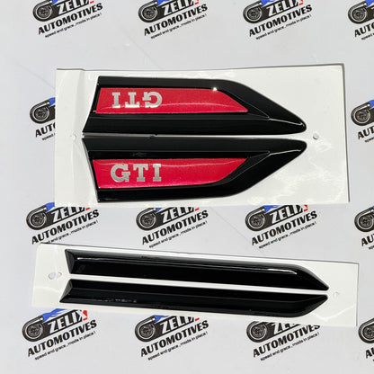 GTI Fender Emblems OEM-inspired look | Three Sporty Colour Options