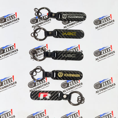 Volkswagen Carbon Finish  Keychains | Premium Sport Design