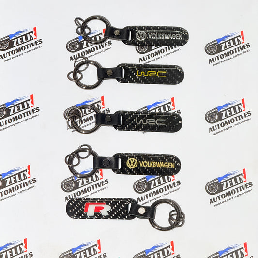 Volkswagen Carbon Finish  Keychains | Premium Sport Design