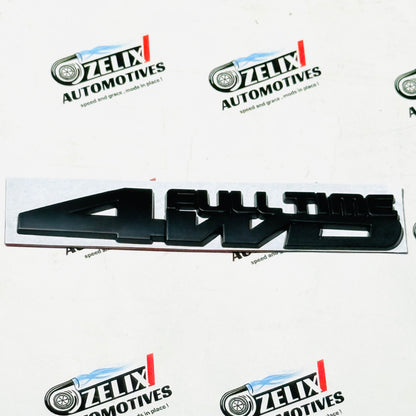 FULL TIME 4WD 3D Metal Sticker | Universal Aftermarket Car Emblem Badge
