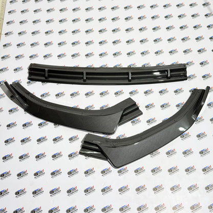 Volkswagen Virtus 3-Piece Front Splitter Kit | Premium Carbon Finish