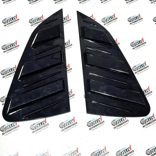 Volkswagen Polo Rear Window Louvers | Glossy Black Finish (Fits 2019+ Models)