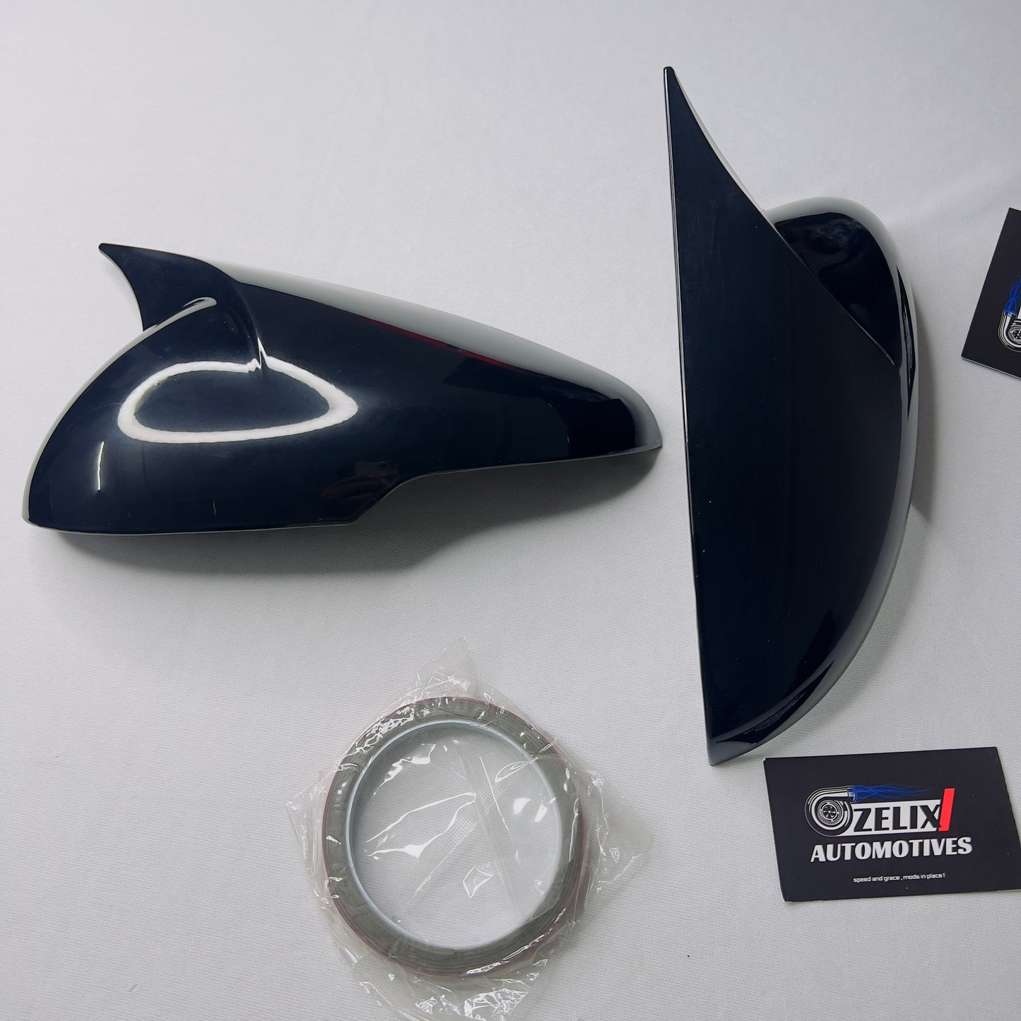 Mahindra XUV 3XO (2024–Present) Aftermarket Batman Style Mirror Covers | Glossy Black Finish