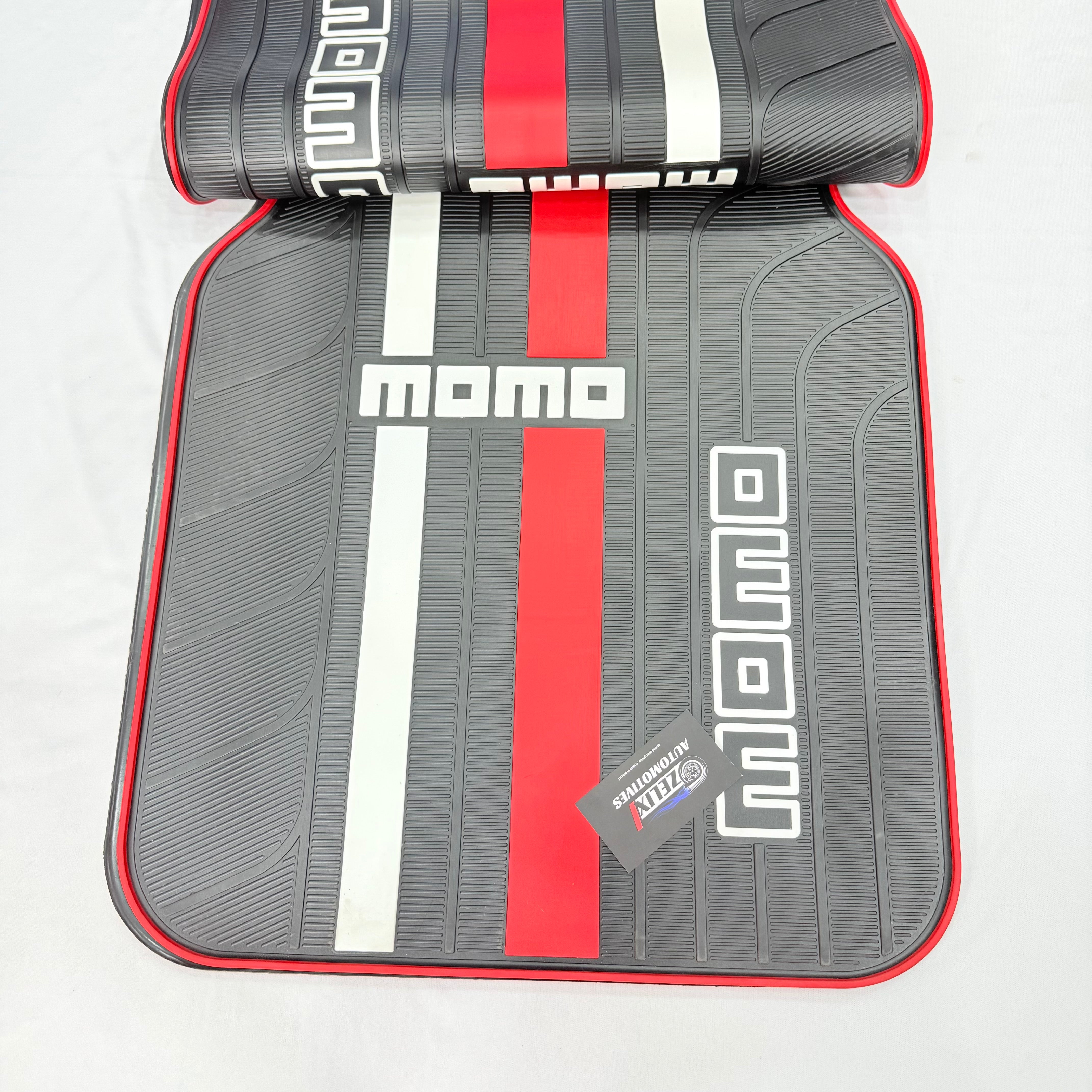 MOMO JDM Universal Car Floor Mats – Premium Rubber Set of 4