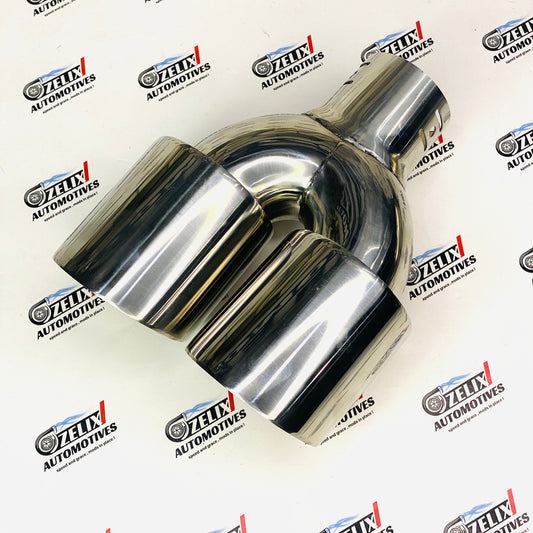 High quality stainless steel dual exhaust tail pipe upgrade 
