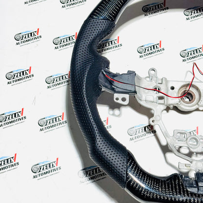 Maruti Suzuki Swift Original Carbon Fiber Steering Wheel with Rev Lights | Premium Sporty Upgrade