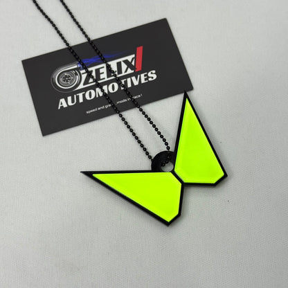 Fluorescent Green Car Mirror Hanging
