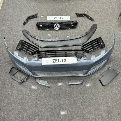 Volkswagen R-Line Front Bumper Kit with DRL Lights | Sporty Front Lip Upgrade
