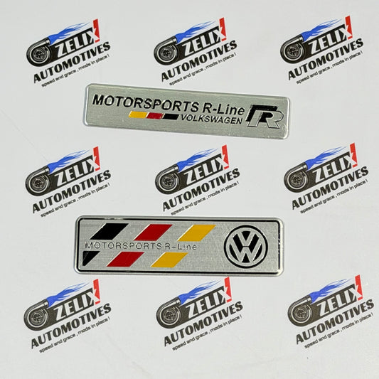 Motor Sports R-Line Sticker with German Flag