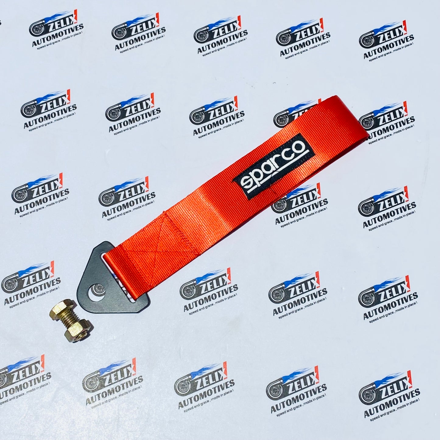 Sparco  Front and Rear Tow Strap | Heavy-Duty Towing Hook Kit Multiple Colour Options