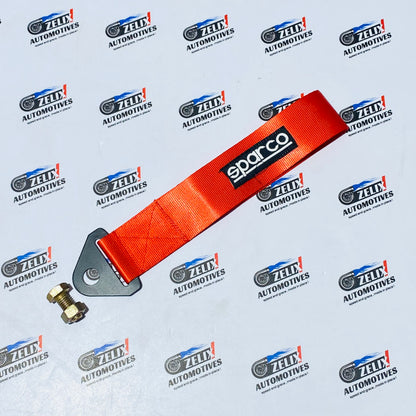 Sparco  Front and Rear Tow Strap | Heavy-Duty Towing Hook Kit Multiple Colour Options