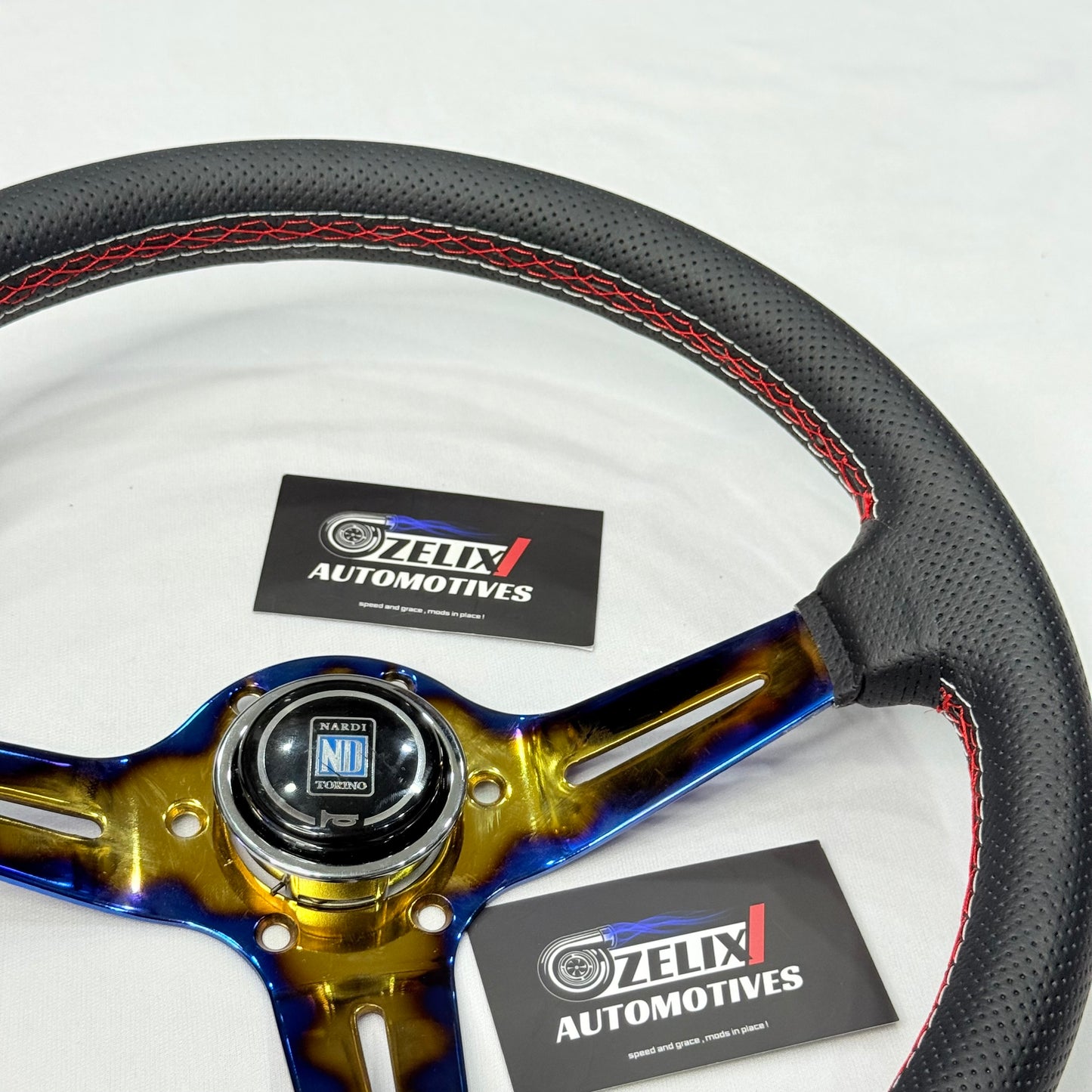 NARDI 14 Inch Titanium Gold Universal Steering Wheel