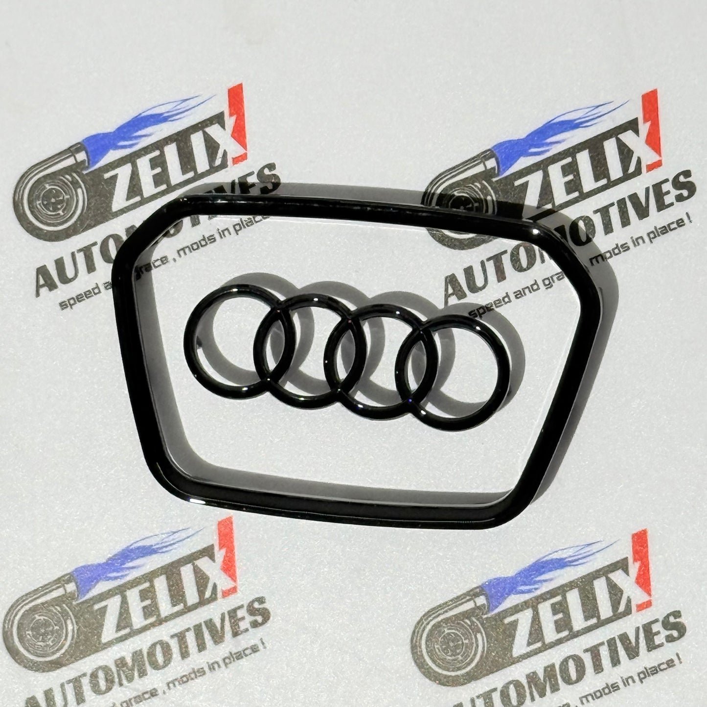 Audi Steering Wheel Trims Glossy Black Finish | Premium ABS Material | Multiple Shapes