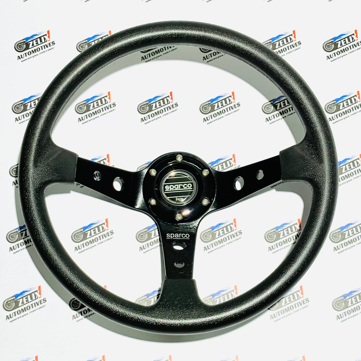 SPARCO Deep Dish 14-Inch Steering Wheel | Universal Racing Performance Design