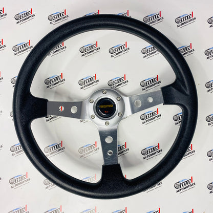 MOMO Deep Dish 14-Inch Steering Wheel | Universal Racing Design in Multiple Colours