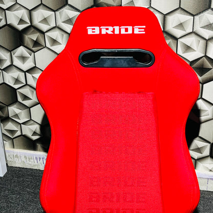 Bride Racing Red Edition Bucket Seat | Aggressive Motorsport Feel
